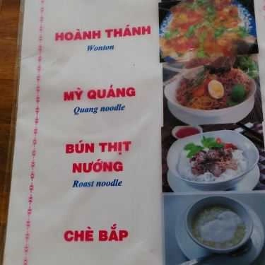 Thực đơn- Quán Ăn Tyty Quán - Đặc Sản Hội An