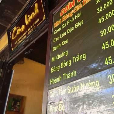 Thực đơn- Quán Ăn Cơm Linh