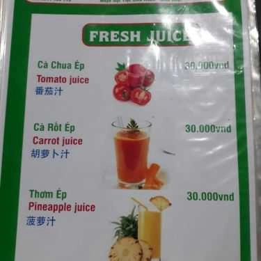Thực đơn- Quán Ăn Gà Tre Quế Sơn