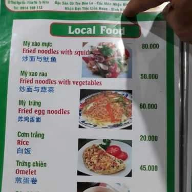 Thực đơn- Quán Ăn Gà Tre Quế Sơn