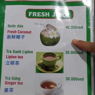 Thực đơn- Quán Ăn Gà Tre Quế Sơn