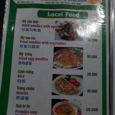 Thực đơn- Quán Ăn Gà Tre Quế Sơn