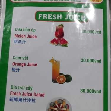 Thực đơn- Quán Ăn Gà Tre Quế Sơn