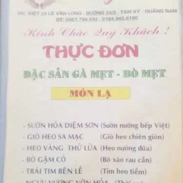 Thực đơn- Quán Ăn Lẩu & Nướng Bếp Việt