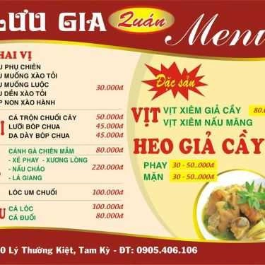 Thực đơn- Quán Ăn Lưu Gia Quán