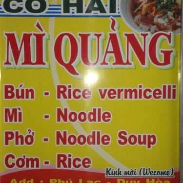 Thực đơn- Quán Ăn Mì Quảng Cô Hai