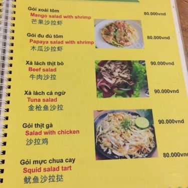 Thực đơn- Nhà Hàng Nguyễn Tuyền Restaurant - Ẩm Thực Việt Nam