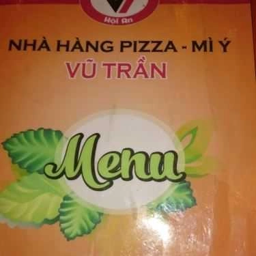 Thực đơn- Nhà Hàng Vũ Trần - Pizza & Mì Ý