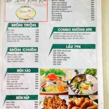 Thực đơn- Quán Ăn Nia Quán - Lẩu Nướng Không Khói