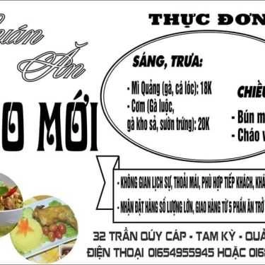 Thực đơn- Quán Ăn Gạo Mới