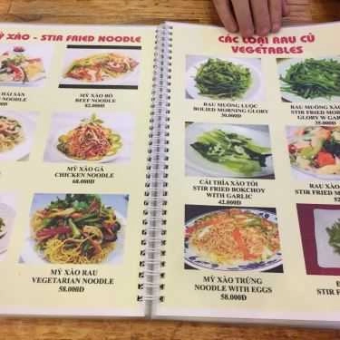 Thực đơn- Quán Ăn Cường - Đặc Sản Hội An