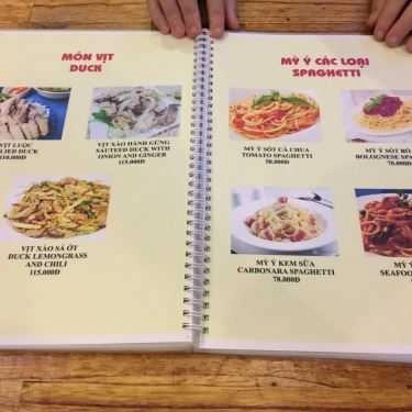 Thực đơn- Quán Ăn Cường - Đặc Sản Hội An
