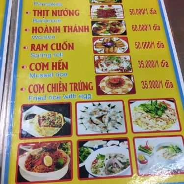 Thực đơn- Quán Ăn Thảo Nguyên - Mì Quảng & Cơm Gà