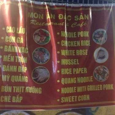 Thực đơn- Quán Ăn Ty Ty Quán - Cao Lầu & Bánh Đập