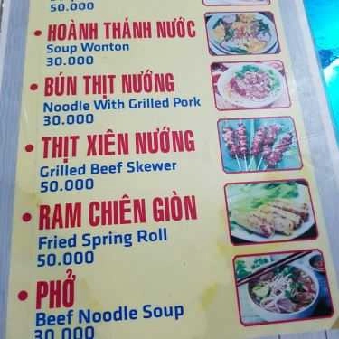 Thực đơn- Quán Ăn Tyty Quán - Đặc Sản Hội An