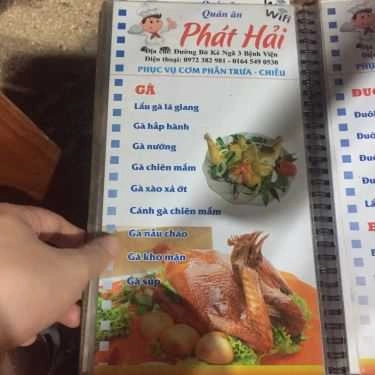 Thực đơn- Quán Ăn Hải Sản Phát Hải