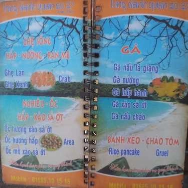 Thực đơn- Quán Ăn Long Danh Quán - Hải Sản Tươi Sống - Mỹ Khê