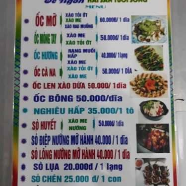 Thực đơn- Quán Ăn Ốc Ngon Thiên Long