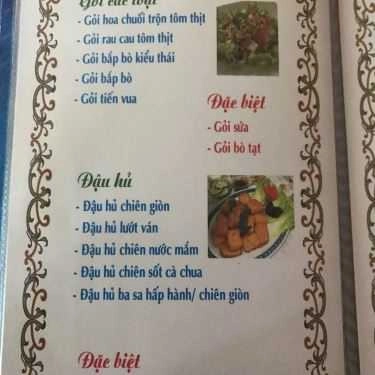 Thực đơn- Quán Ăn Phạm Anh - Đặc Sản Rừng, Biển