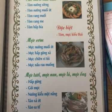 Thực đơn- Quán Ăn Phạm Anh - Đặc Sản Rừng, Biển
