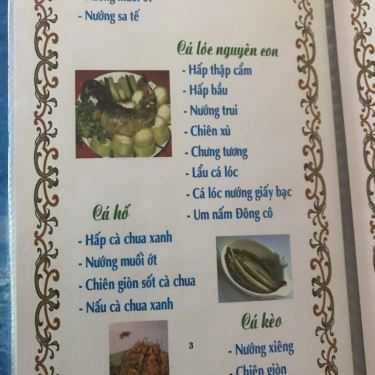 Thực đơn- Quán Ăn Phạm Anh - Đặc Sản Rừng, Biển
