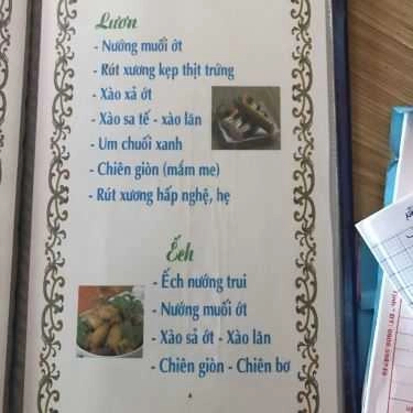 Thực đơn- Quán Ăn Phạm Anh - Đặc Sản Rừng, Biển