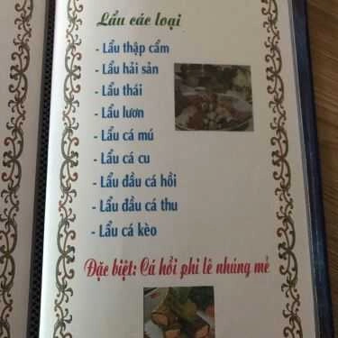 Thực đơn- Quán Ăn Phạm Anh - Đặc Sản Rừng, Biển