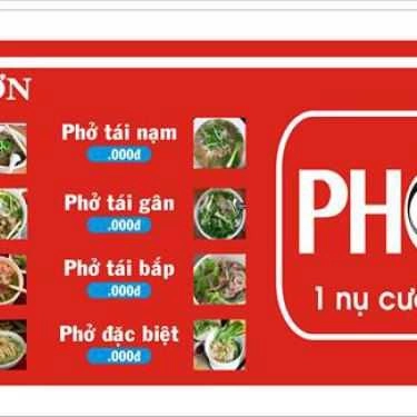 Thực đơn- Nhà Hàng Phở Cười - Phan Bội Châu