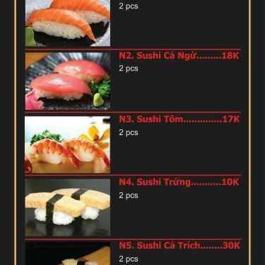Thực đơn- Quán Ăn Tako Sushi