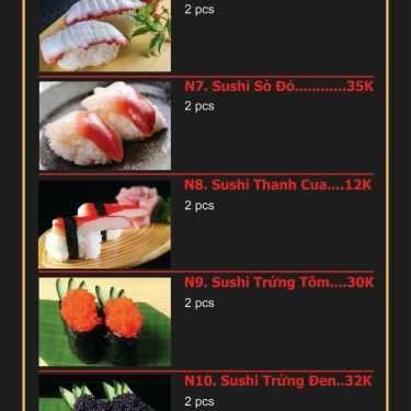 Thực đơn- Quán Ăn Tako Sushi
