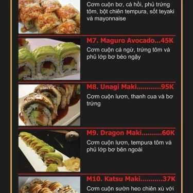 Thực đơn- Quán Ăn Tako Sushi