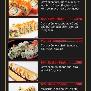 Thực đơn- Quán Ăn Tako Sushi