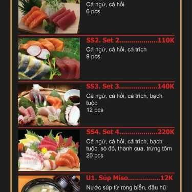 Thực đơn- Quán Ăn Tako Sushi