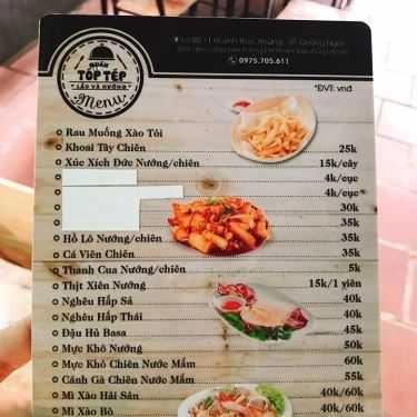 Thực đơn- Quán Ăn Tóp Tép - Lẩu & Nướng