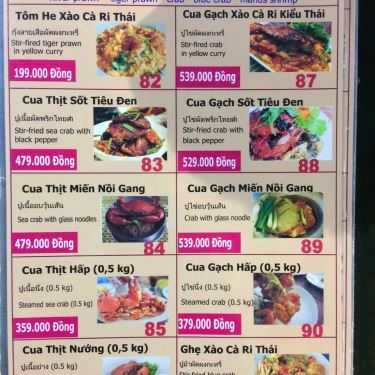 Thực đơn- Nhà Hàng Amazing Thai Seafood - Ẩm Thực Thái Lan
