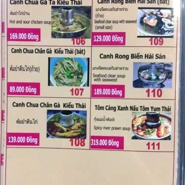 Thực đơn- Nhà Hàng Amazing Thai Seafood - Ẩm Thực Thái Lan