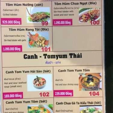 Thực đơn- Nhà Hàng Amazing Thai Seafood - Ẩm Thực Thái Lan