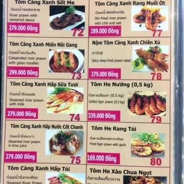 Thực đơn- Nhà Hàng Amazing Thai Seafood - Ẩm Thực Thái Lan