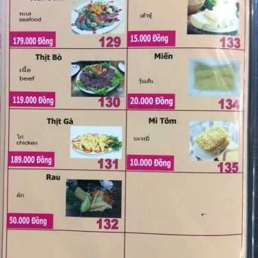 Thực đơn- Nhà Hàng Amazing Thai Seafood - Ẩm Thực Thái Lan