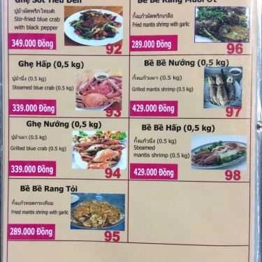 Thực đơn- Nhà Hàng Amazing Thai Seafood - Ẩm Thực Thái Lan