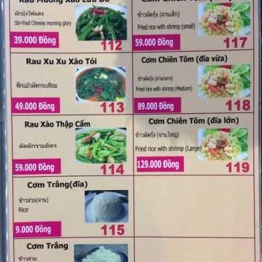 Thực đơn- Nhà Hàng Amazing Thai Seafood - Ẩm Thực Thái Lan