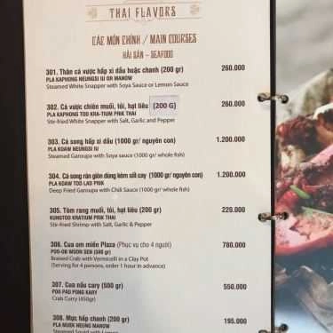 Thực đơn- Nhà Hàng Four Seasons Restaurant - Halong Plaza Hotel