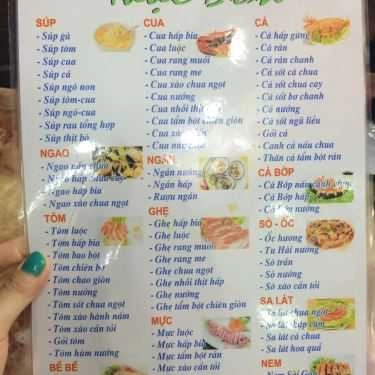 Thực đơn- Nhà Hàng Hải Sản Toản Hường - Vườn Đào