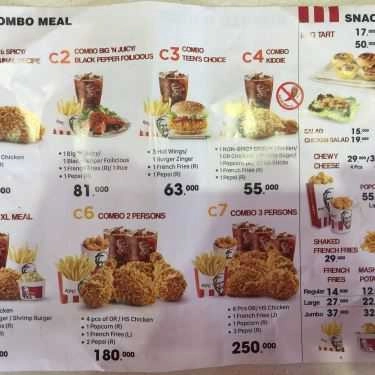Thực đơn- Nhà Hàng KFC - Kênh Liêm