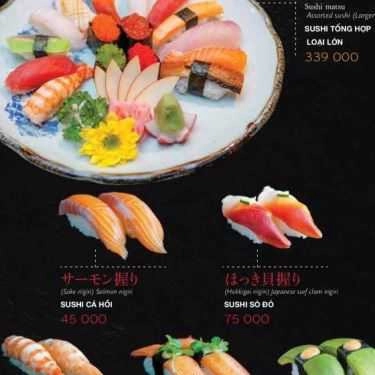 Thực đơn- Nhà Hàng KOI Sushi - Vincom Center