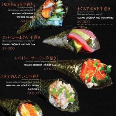 Thực đơn- Nhà Hàng KOI Sushi - Vincom Center