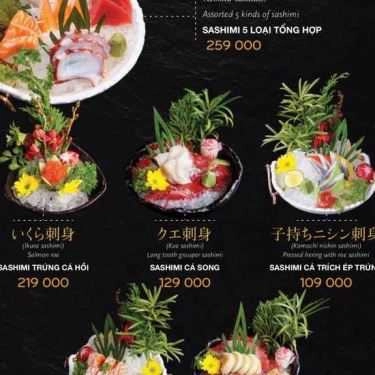 Thực đơn- Nhà Hàng KOI Sushi - Vincom Center