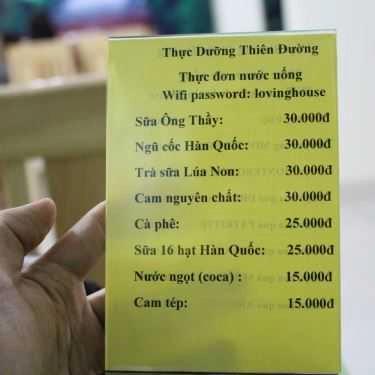 Thực đơn- Nhà Hàng Chay Thực Dưỡng Thiên Đường