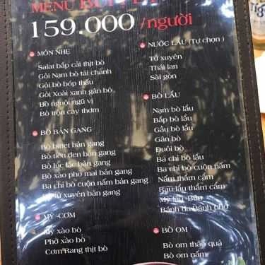Thực đơn- Nhà Hàng Hòn Gai - Vườn Bia Phomai