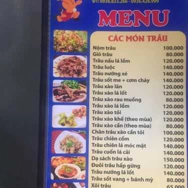 Thực đơn- Nhà Hàng Ngọc Ánh - Ẩm Thực Dân Tộc